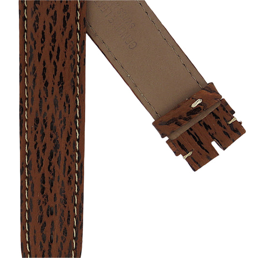 TAG Heuer 4000 FC8022 WF1110 Brown Sharkskin Strap 19mm - Genuine OEM