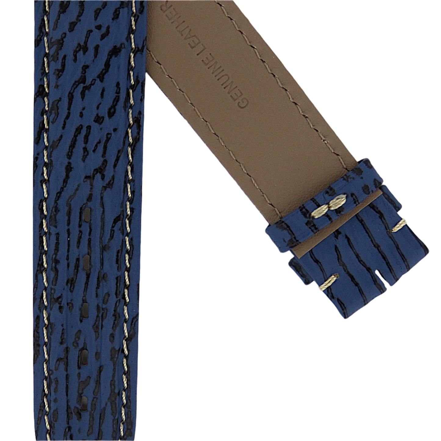 TAG Heuer 4000 FC8024 WF1110 Blue Sharkskin Strap 19mm - Genuine OEM