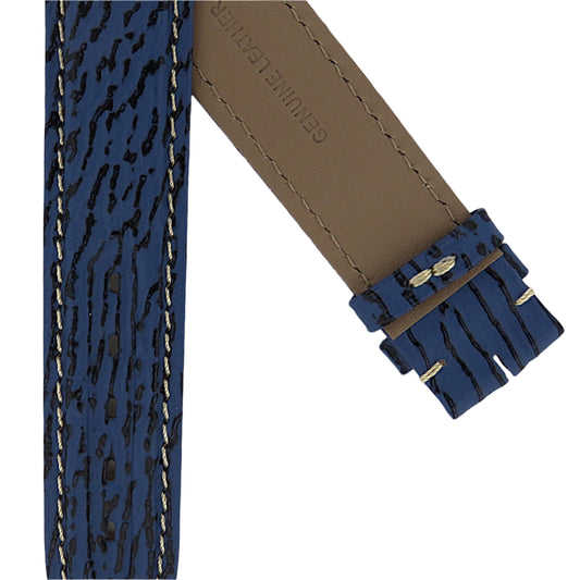 TAG Heuer 4000 FC8024 WF1110 Blue Sharkskin Strap 19mm - Genuine OEM