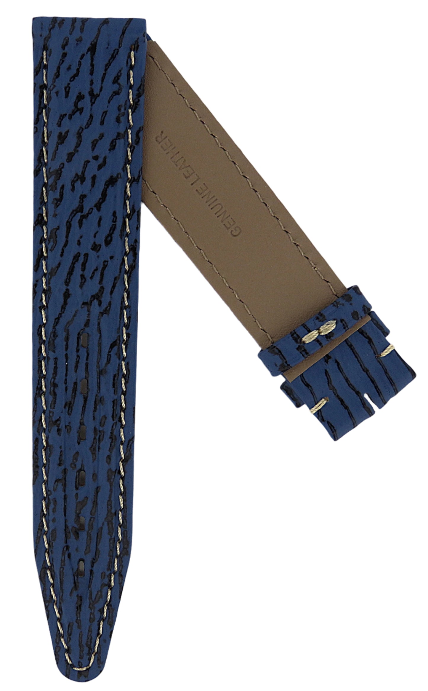TAG Heuer 4000 FC8024 WF1110 Blue Sharkskin Strap 19mm - Genuine OEM