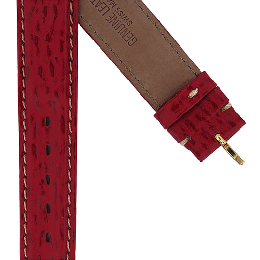 TAG Heuer 4000 FC8034 WF1210 Red Sharkskin Strap 17mm - Genuine OEM