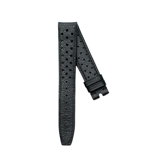 TAG Heuer Carrera FC8090 CS3110 Black With Holes Calfskin Strap 18mm - Genuine OEM