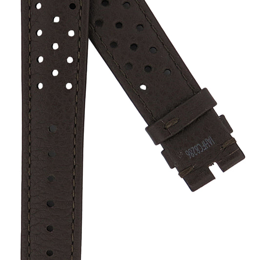 TAG Heuer Vintage Carrera FC8286 Brown with Small Holes Calfskin Strap 18mm - Genuine OEM
