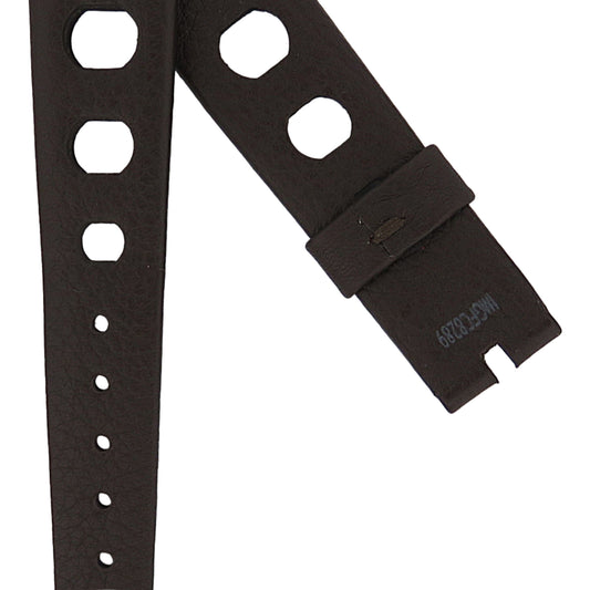 TAG Heuer Vintage Carrera FC8289 Brown with Large Holes Calfskin Strap 18mm - Genuine OEM