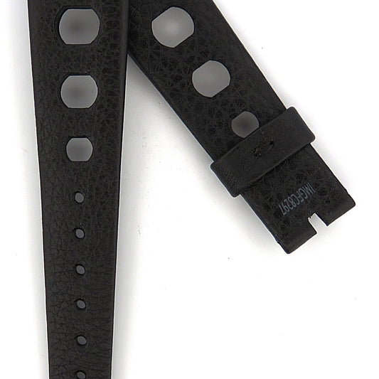 TAG Heuer Vintage Autavia FC8297 Black with Large Holes Calfskin Strap 20mm - Genuine OEM