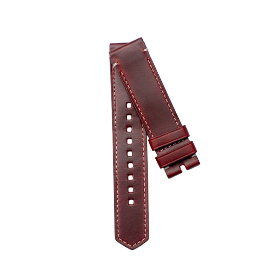 TAG Heuer Montre Autavia FC8300 WBE5192 Red with Beige Stitching Calfskin Strap 21mm - Genuine OEM