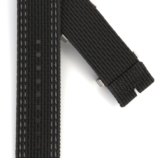 TAG Heuer Formula One FC8304 CAZ101AG Black, Grey and Yellow Fabric Strap 21.5mm - Genuine OEM