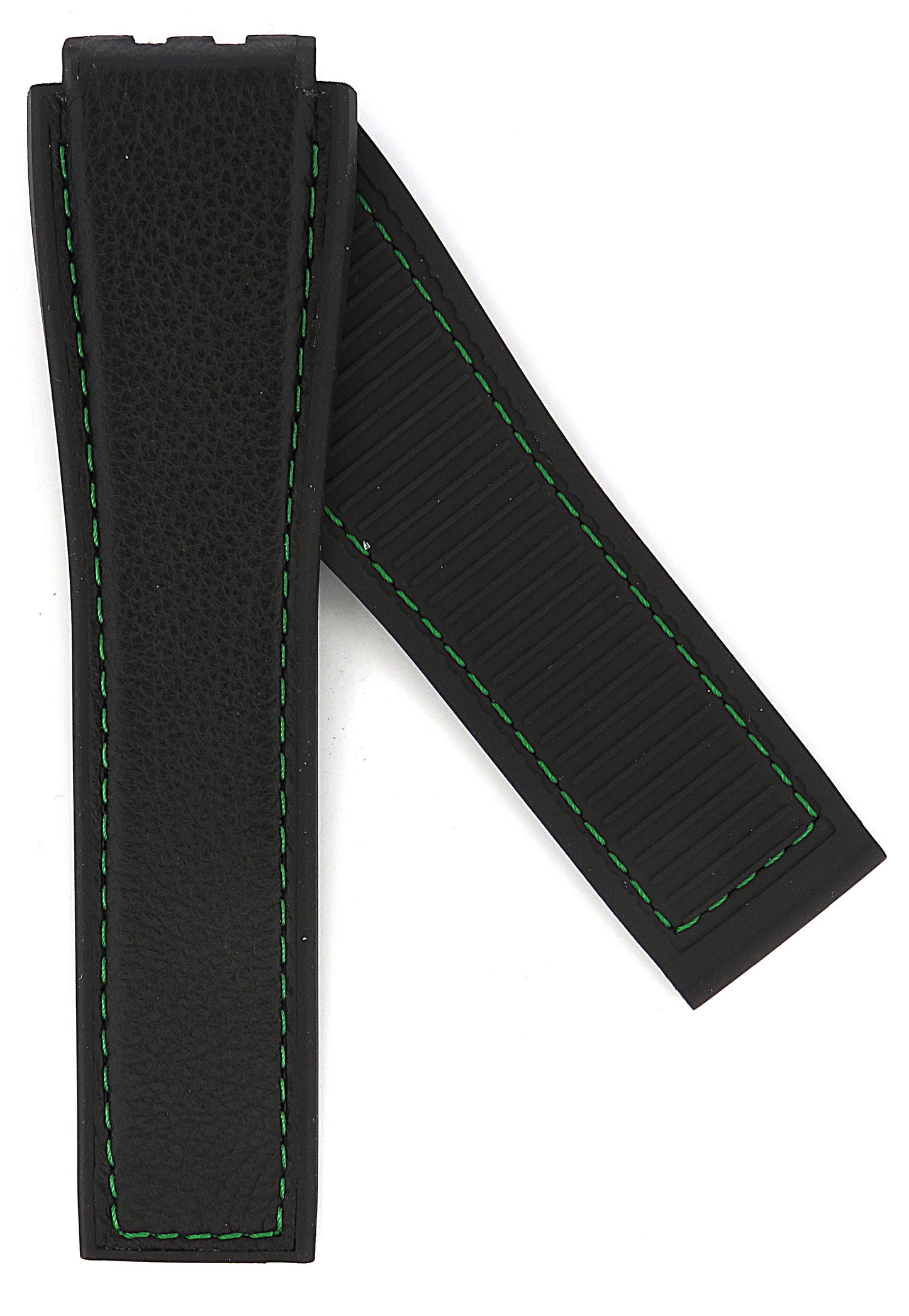 TAG Heuer Carrera FT6174 CAR5A99 Black Rubber and Calfskin Strap 22mm - Genuine OEM