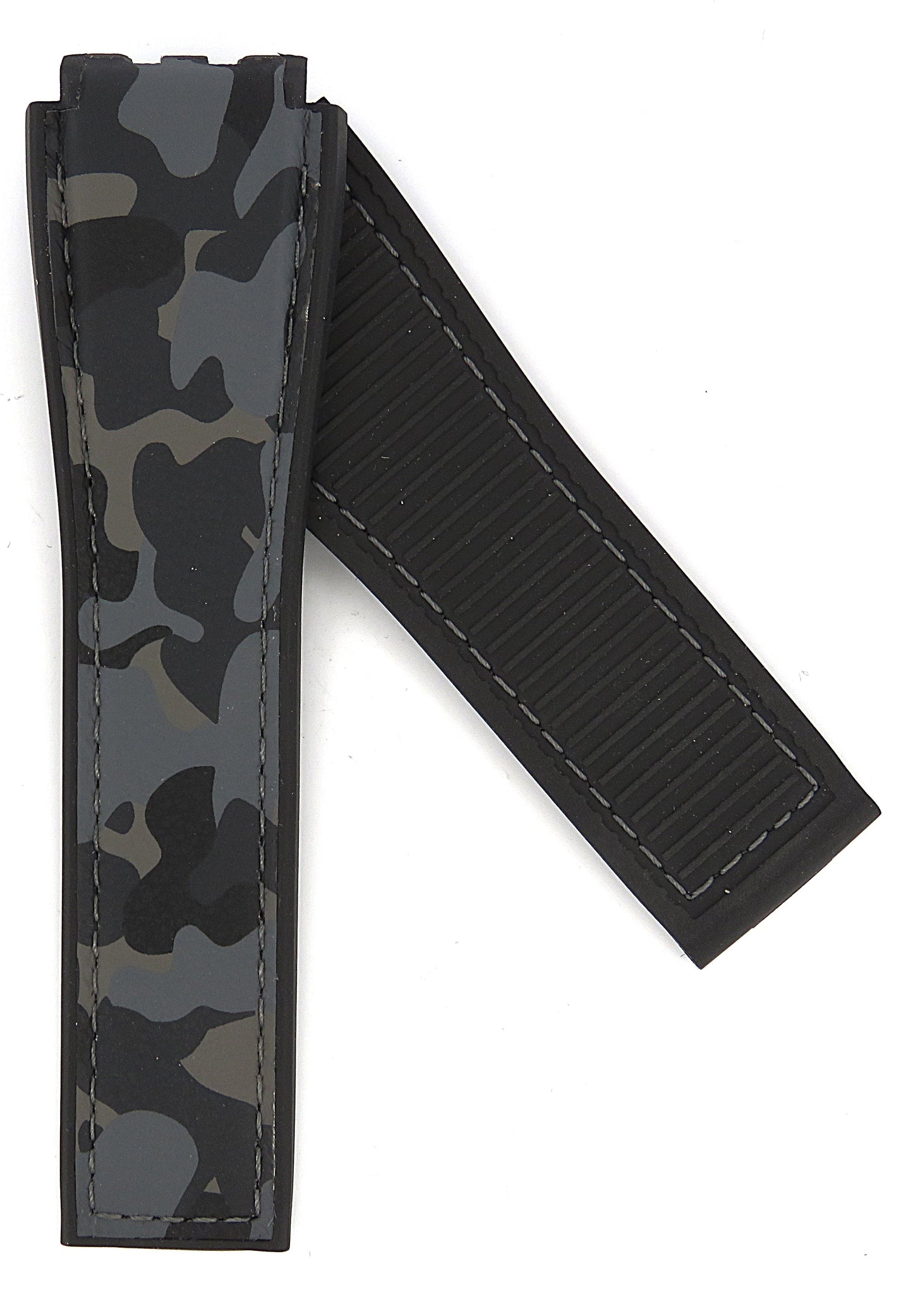 TAG Heuer Carrera FT6188 CAR5A8D Black Rubber Camouflage Leather Strap 22mm - Genuine OEM