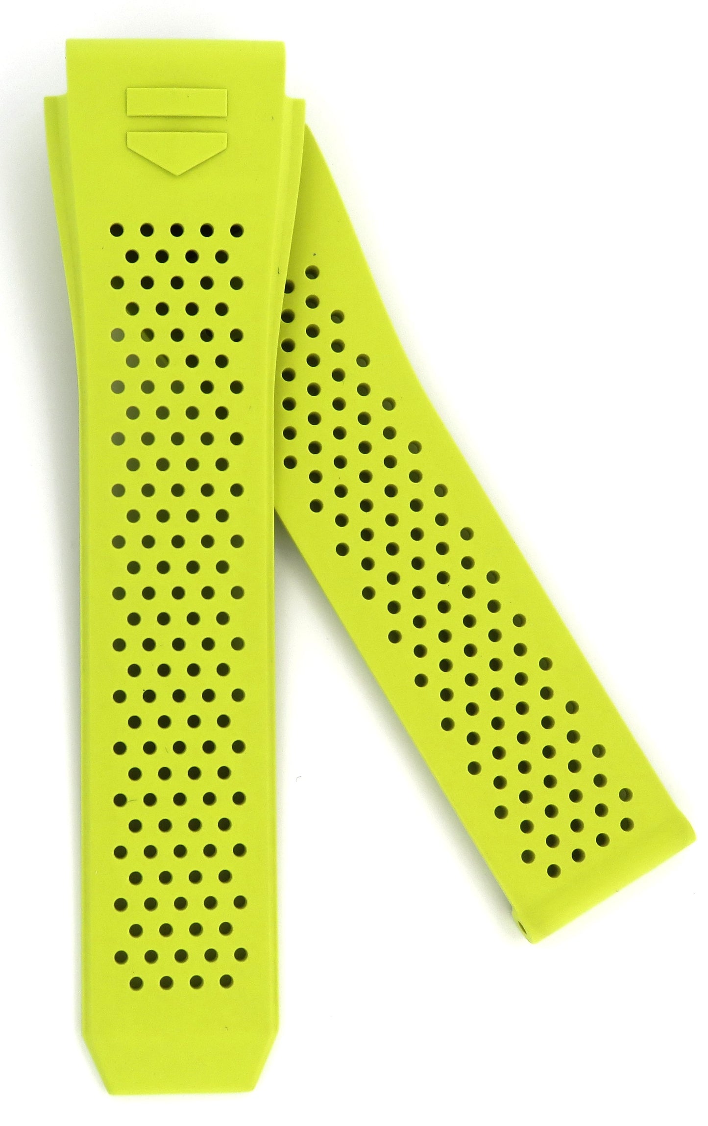 TAG Heuer Connected FT6193 SBG8A10 Yellow Rubber Strap 22mm - Genuine OEM