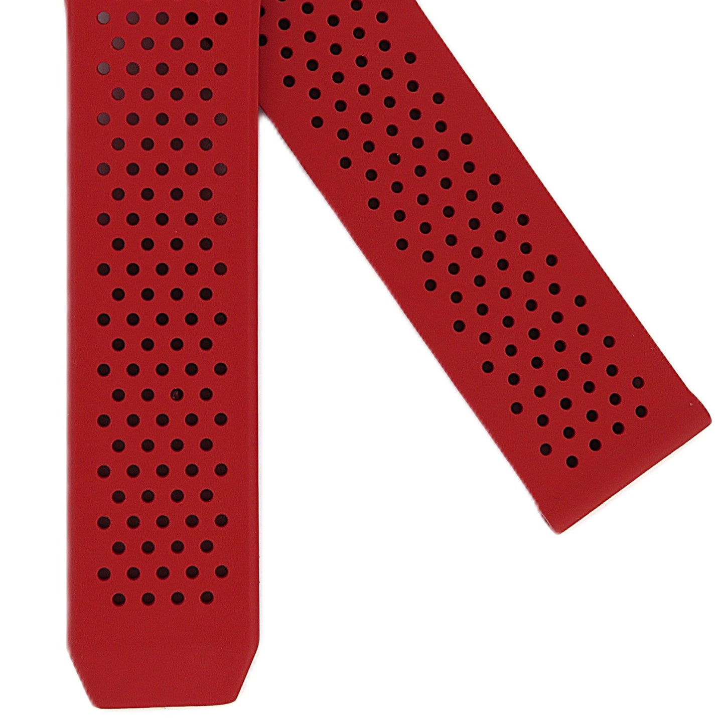 TAG Heuer Connected FT6207 SBG8A13 Red Rubber Strap 22mm - Genuine OEM