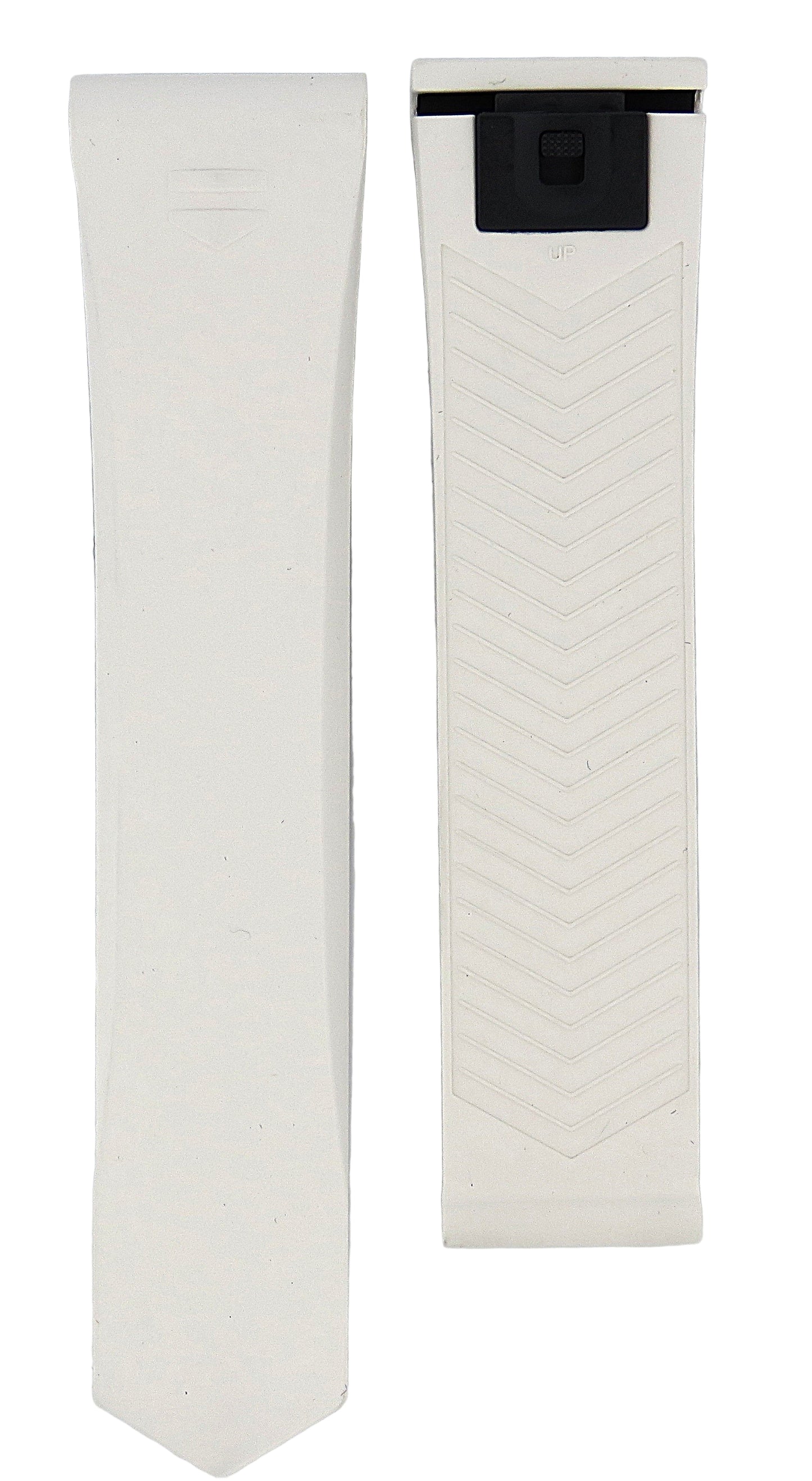 TAG Heuer Connected FT6244 SBR8010 White Rubber Strap 21mm - Genuine OEM