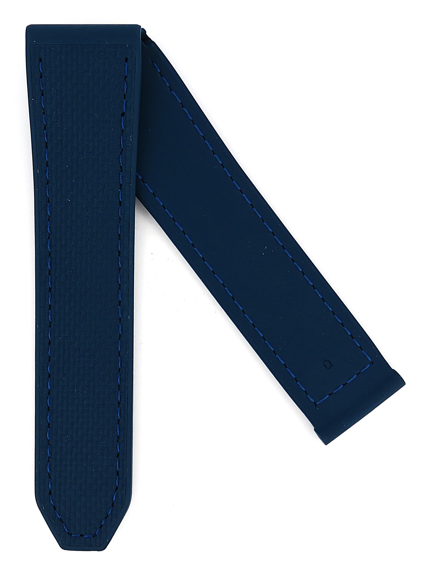 TAG Heuer Monaco FT6261 CBL2188 Blue Rubber and Calfskin Strap 22mm - Genuine OEM