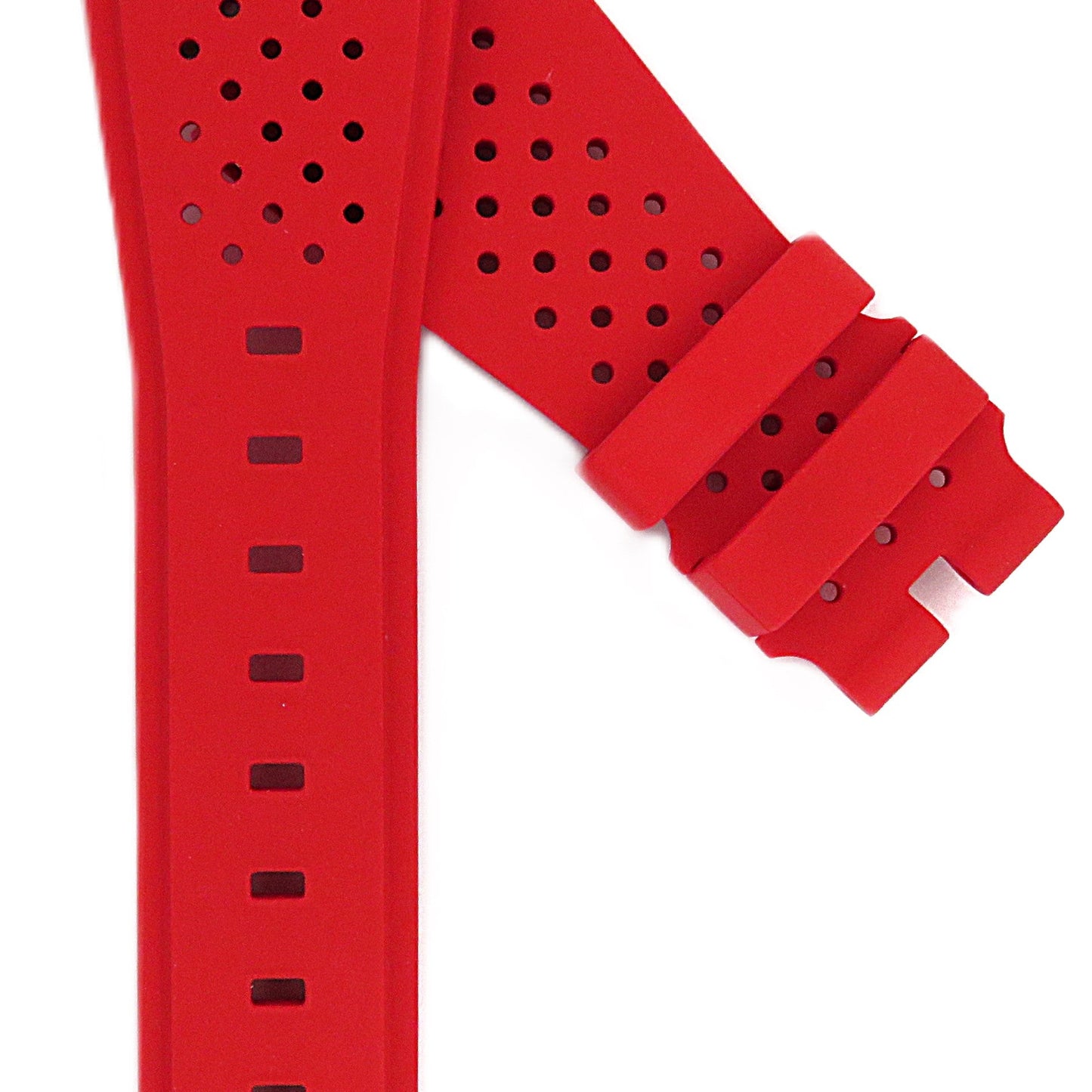 TAG Heuer Connected Modular 41 FT8033 SBF818000 Red Rubber Strap 20mm - Genuine OEM