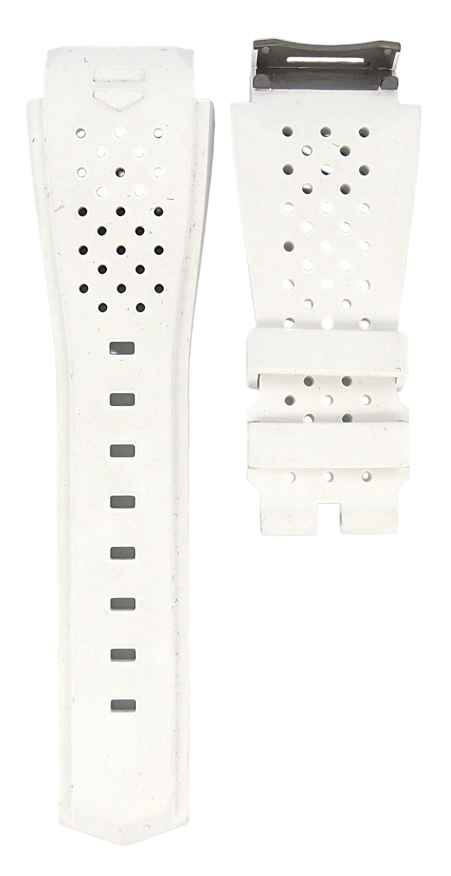 TAG Heuer Connected Modular 41 FT8038 SBF818000 White Rubber Strap 20mm - Genuine OEM