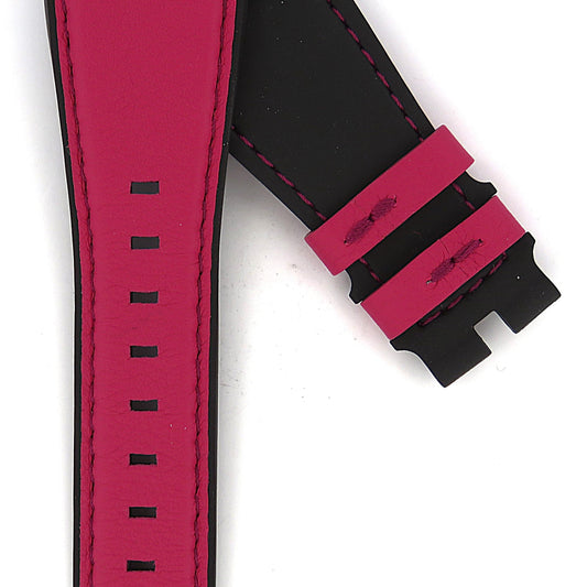 TAG Heuer Connected Modular 41 FT8040 SBF818000 Black and Pink Rubber Strap 20mm - Genuine OEM