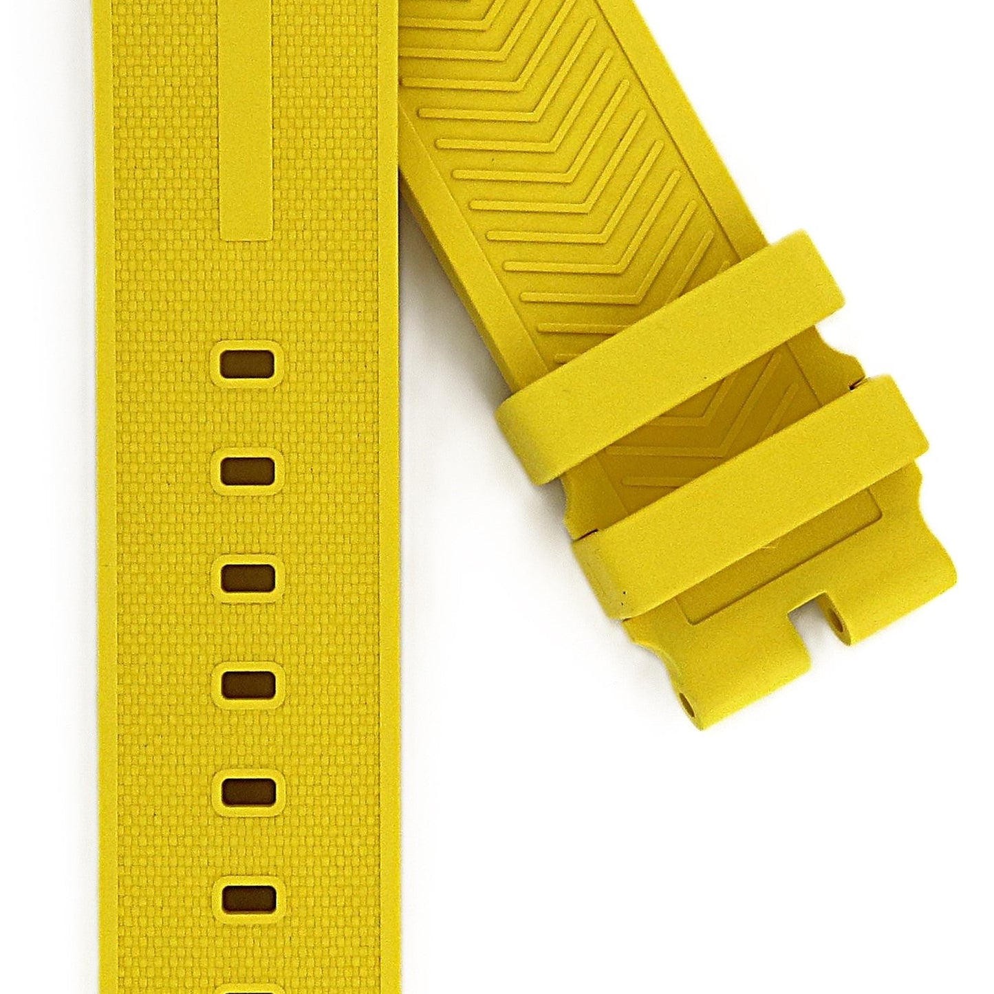 TAG Heuer Formula 1 FT8054-00 CAZ101AM Yellow Rubber Strap 21.5mm - Genuine OEM