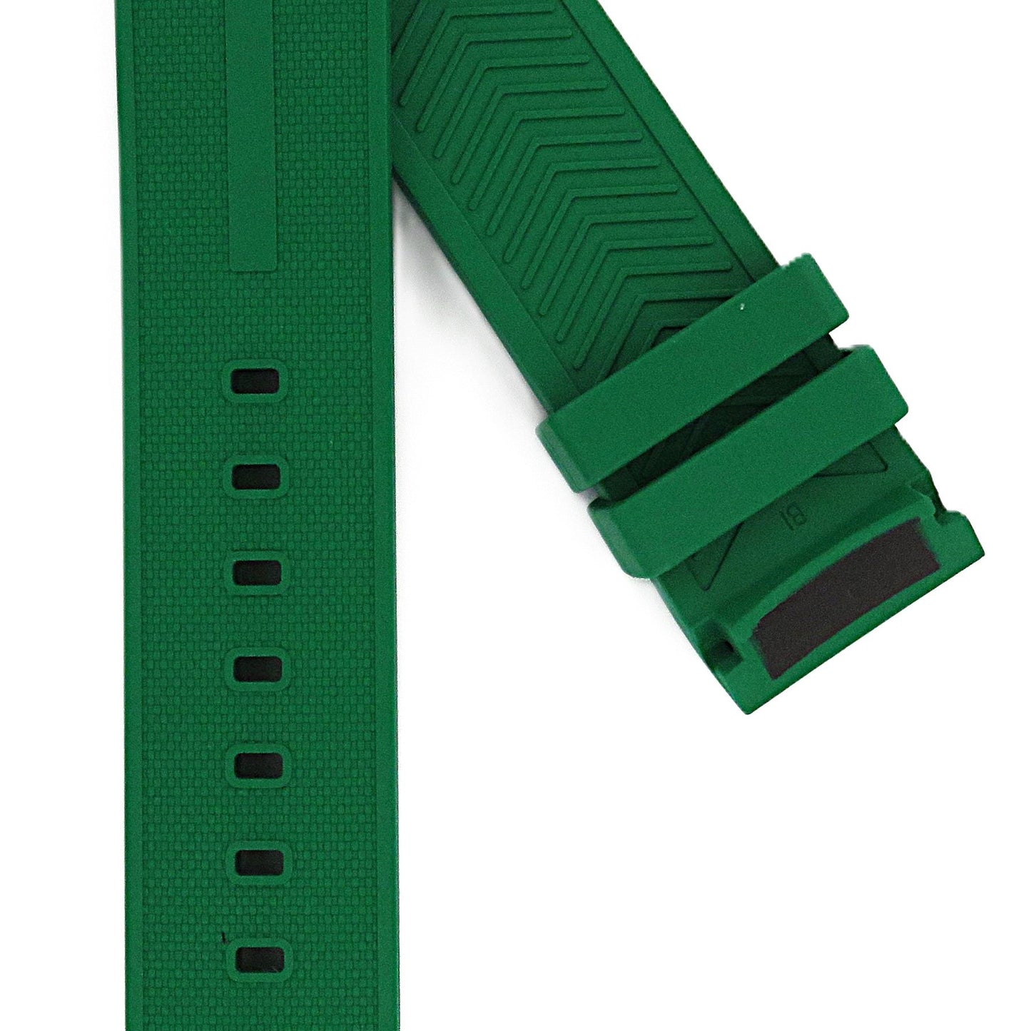 TAG Heuer Formula 1 FT8056 CAZ101AP Green Rubber Extra Long Strap 21.5mm - Genuine OEM