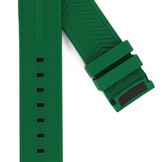 TAG Heuer Formula 1 FT8056 CAZ101AP Green Rubber Extra Long Strap 21.5mm - Genuine OEM