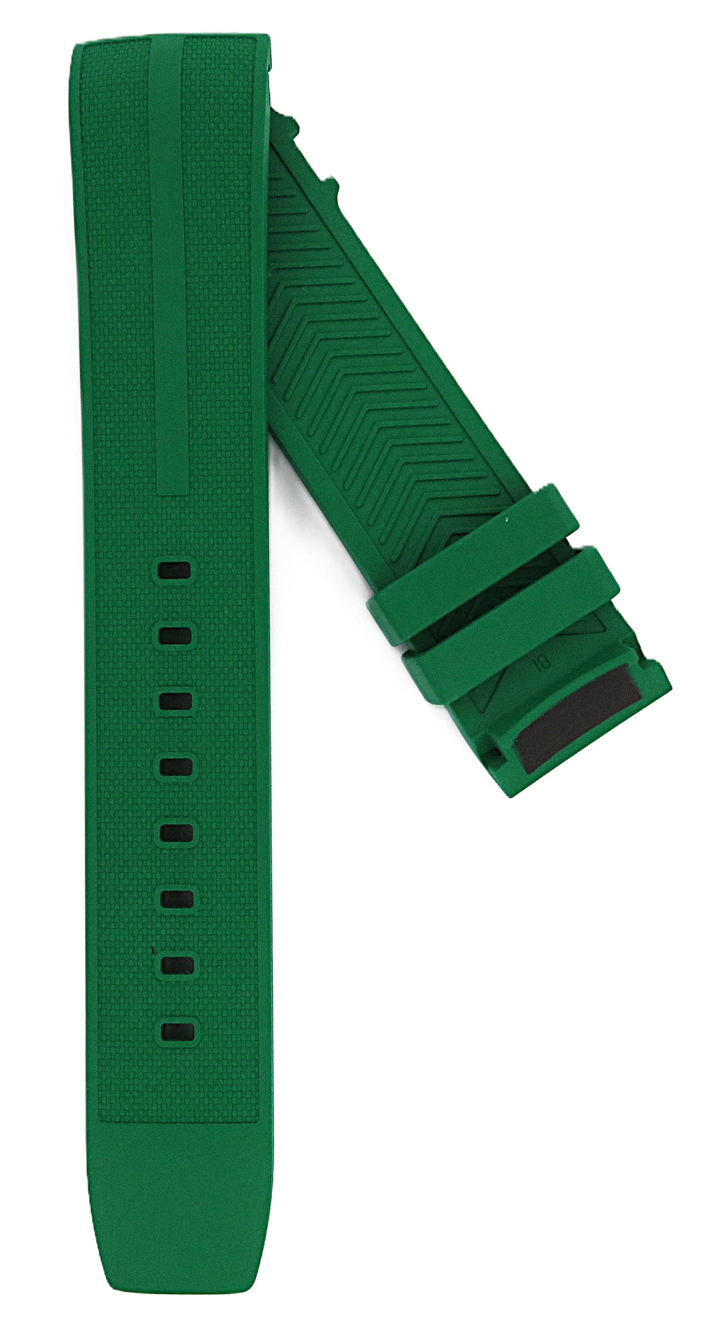 TAG Heuer Formula 1 FT8056 CAZ101AP Green Rubber Extra Long Strap 21.5mm - Genuine OEM