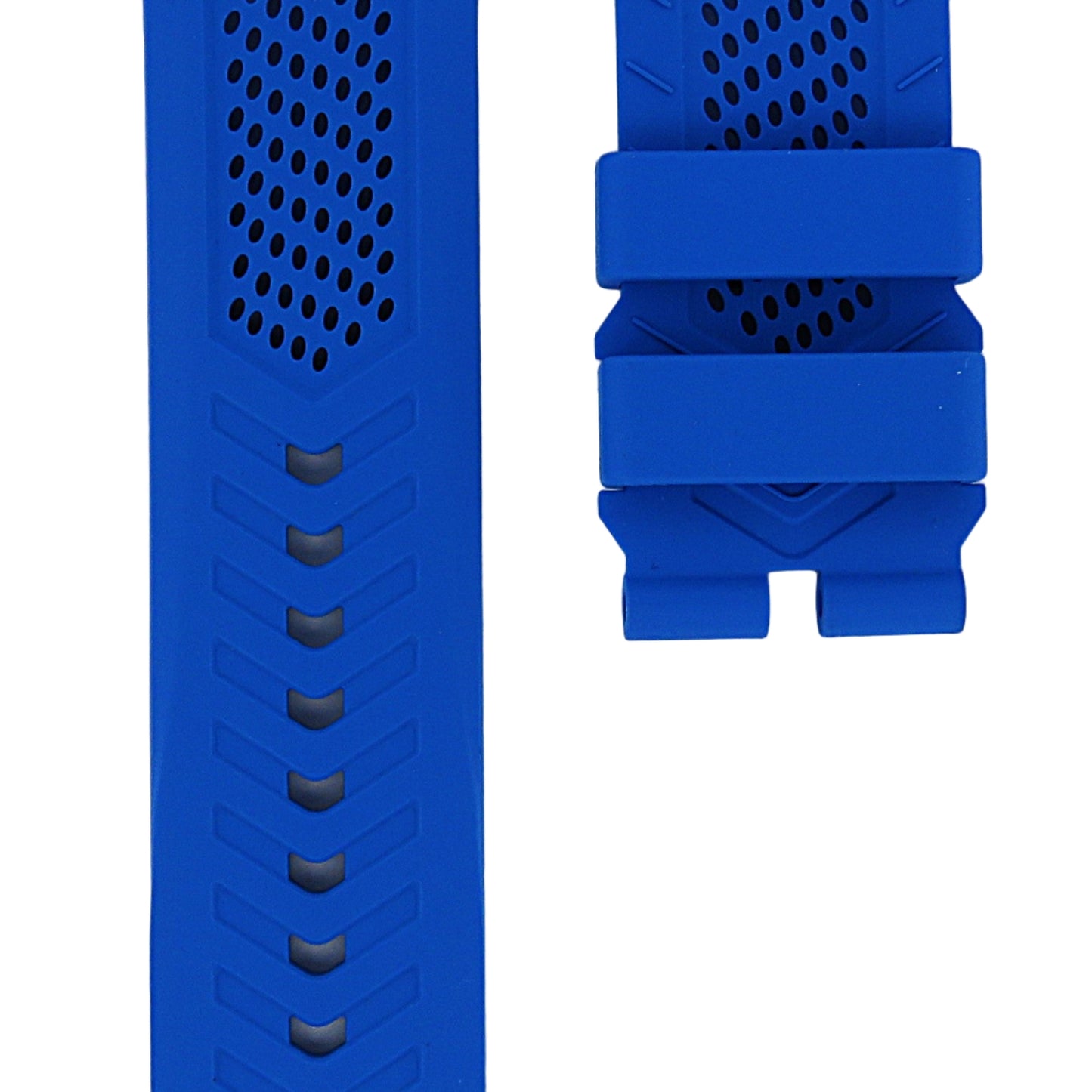 TAG Heuer Connected E5 FT8070 SBT8A10 Blue Rubber Strap 22mm - Genuine OEM