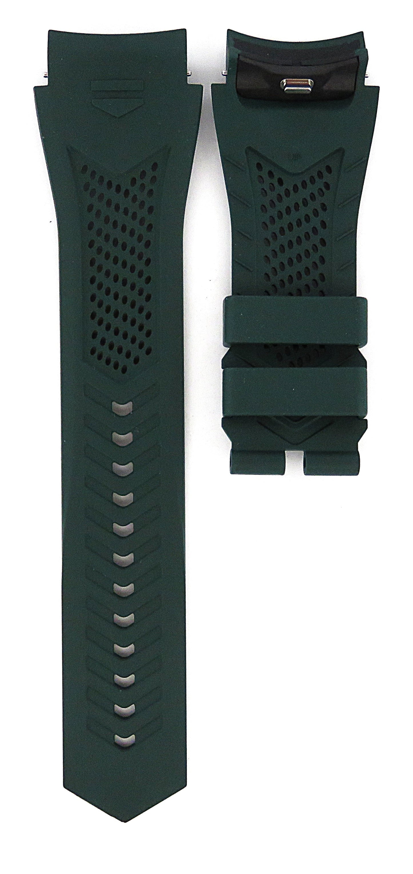 TAG Heuer Connected E5 FT8079 Green Rubber Strap 22mm - Genuine OEM