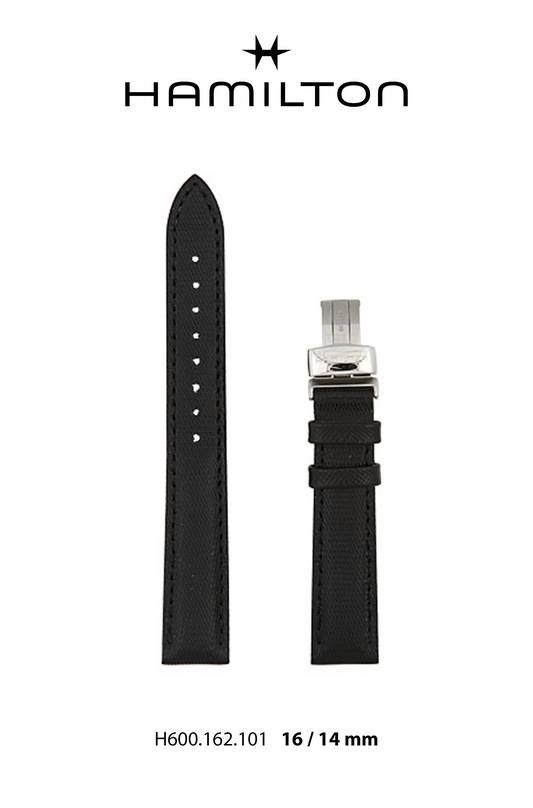Hamilton Everest Rubber - Black Watch Strap 14mm Ref H691.162.101- Genuine OEM