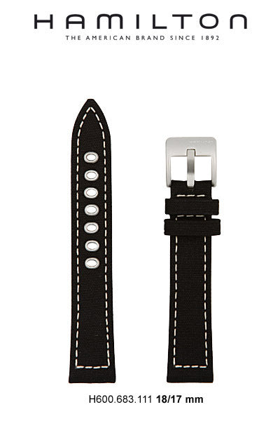 Hamilton Khaki Field Canvas Watch Strap  Ref H600.683.111 - Genuine OEM
