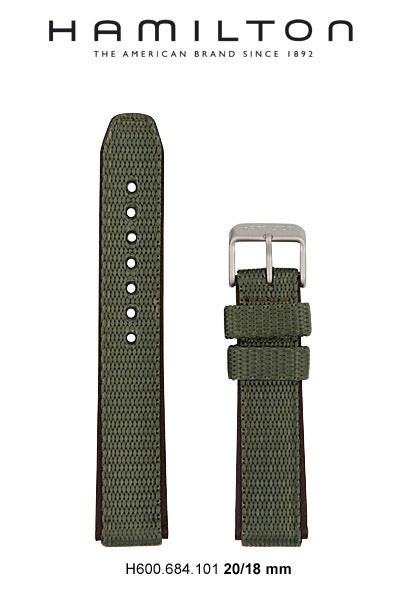 Hamilton Khaki Field Plastic Watch Strap 20-mm Ref H693.684.101 - Genuine OEM