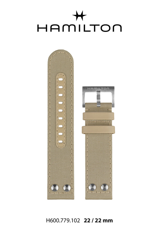 Hamilton Khaki Xwind Textile Watch Strap 22-mm Ref H694.779.102 - Genuine OEM