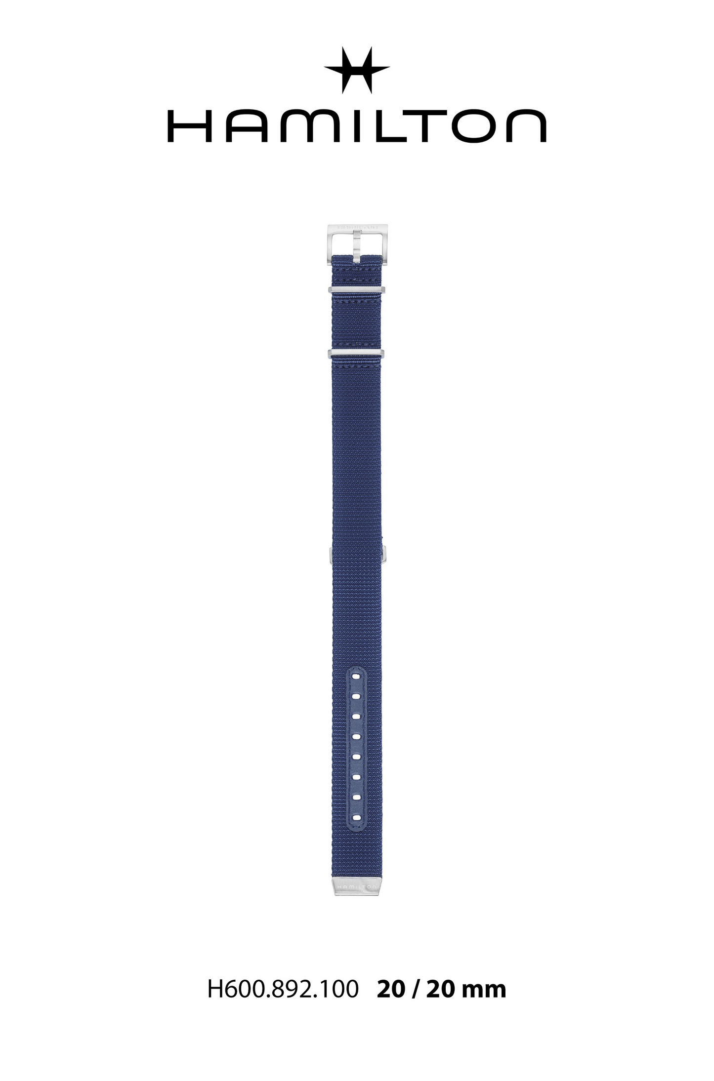 Hamilton Khaki Field Mechanical Polyester Watch Strap 20-mm Ref H694.892.100 - Genuine OEM