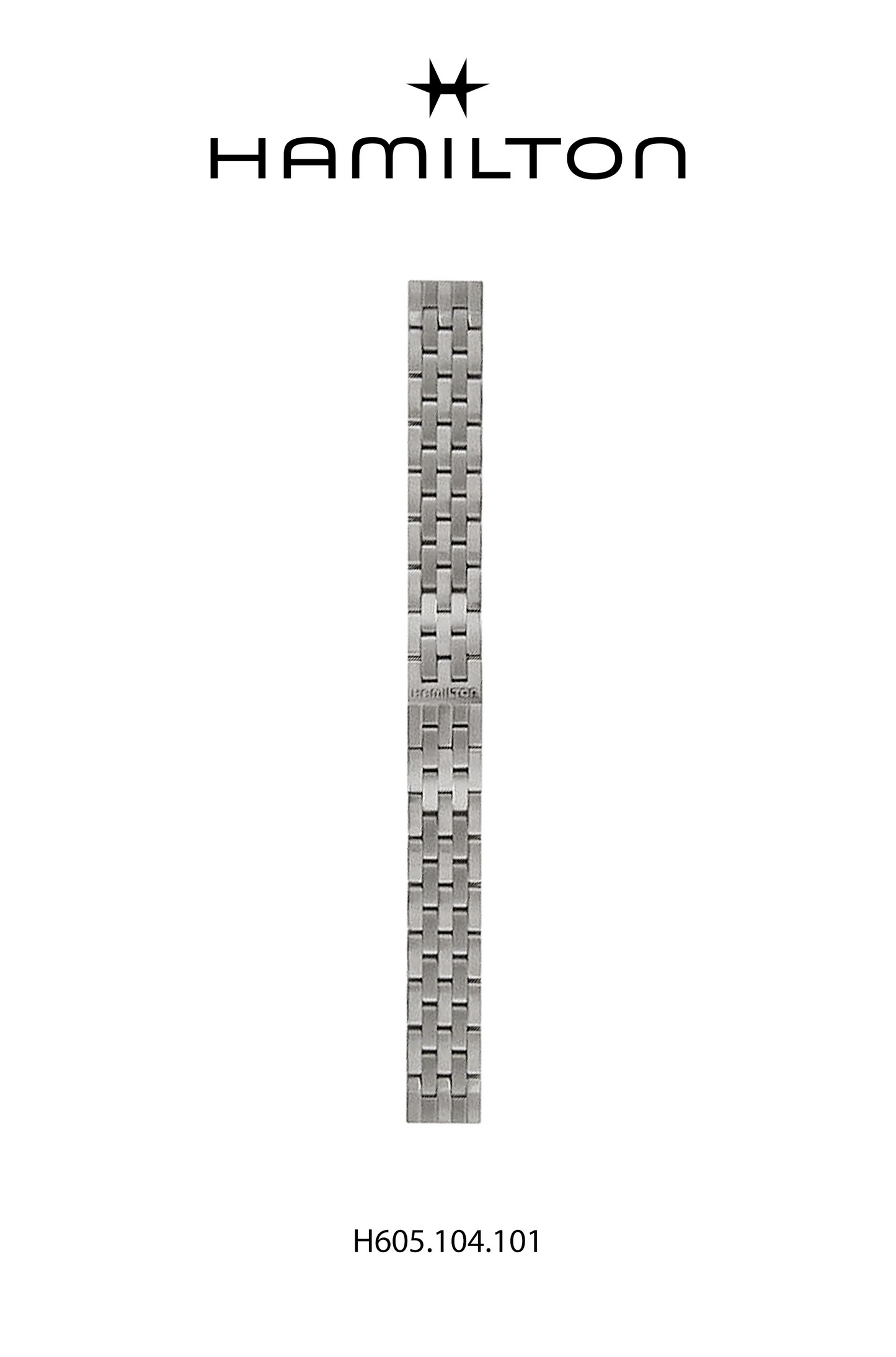 Hamilton American Traveler Steel Watch Bracelet 16mm Ref H695.104.101 - Genuine OEM