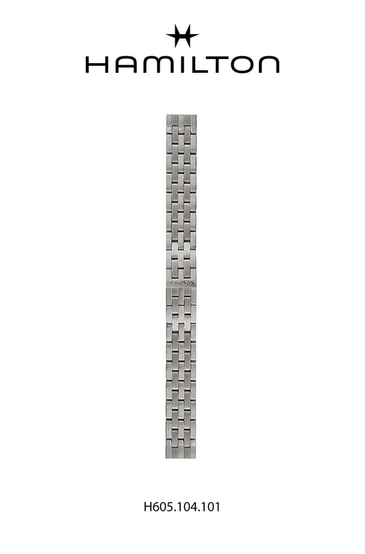 Hamilton American Traveler Steel Watch Bracelet 16mm Ref H695.104.101 - Genuine OEM