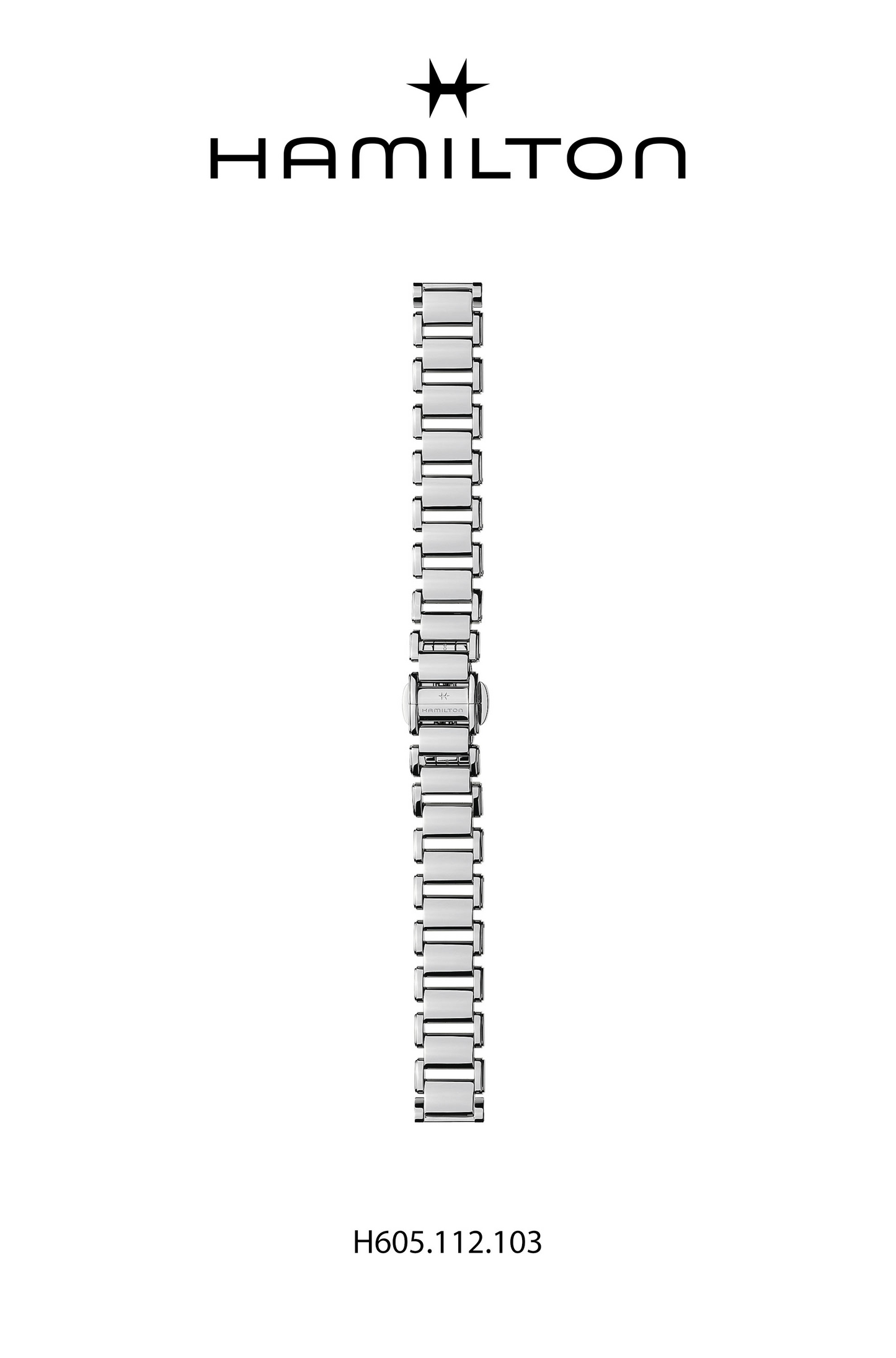 Hamilton Ardmore Steel Watch Bracelet Ref H695.112.103 - Genuine OEM