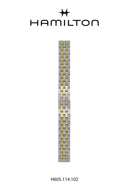 Hamilton Ardmore Steel Bicolor Watch Bracelet 18mm Ref H695.114.102 - Genuine OEM