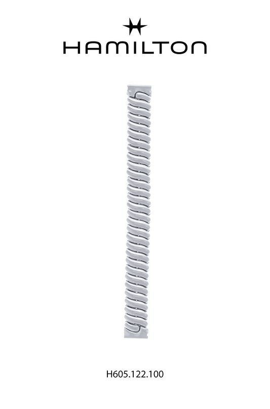 Hamilton Benton Steel Watch Bracelet 13mm Ref H695.122.100- Genuine OEM