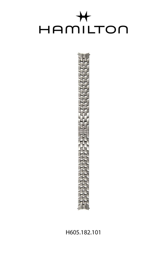 Hamilton Watch S Linwood Steel Watch Bracelet 16mm Ref H695.182.101- Genuine OEM