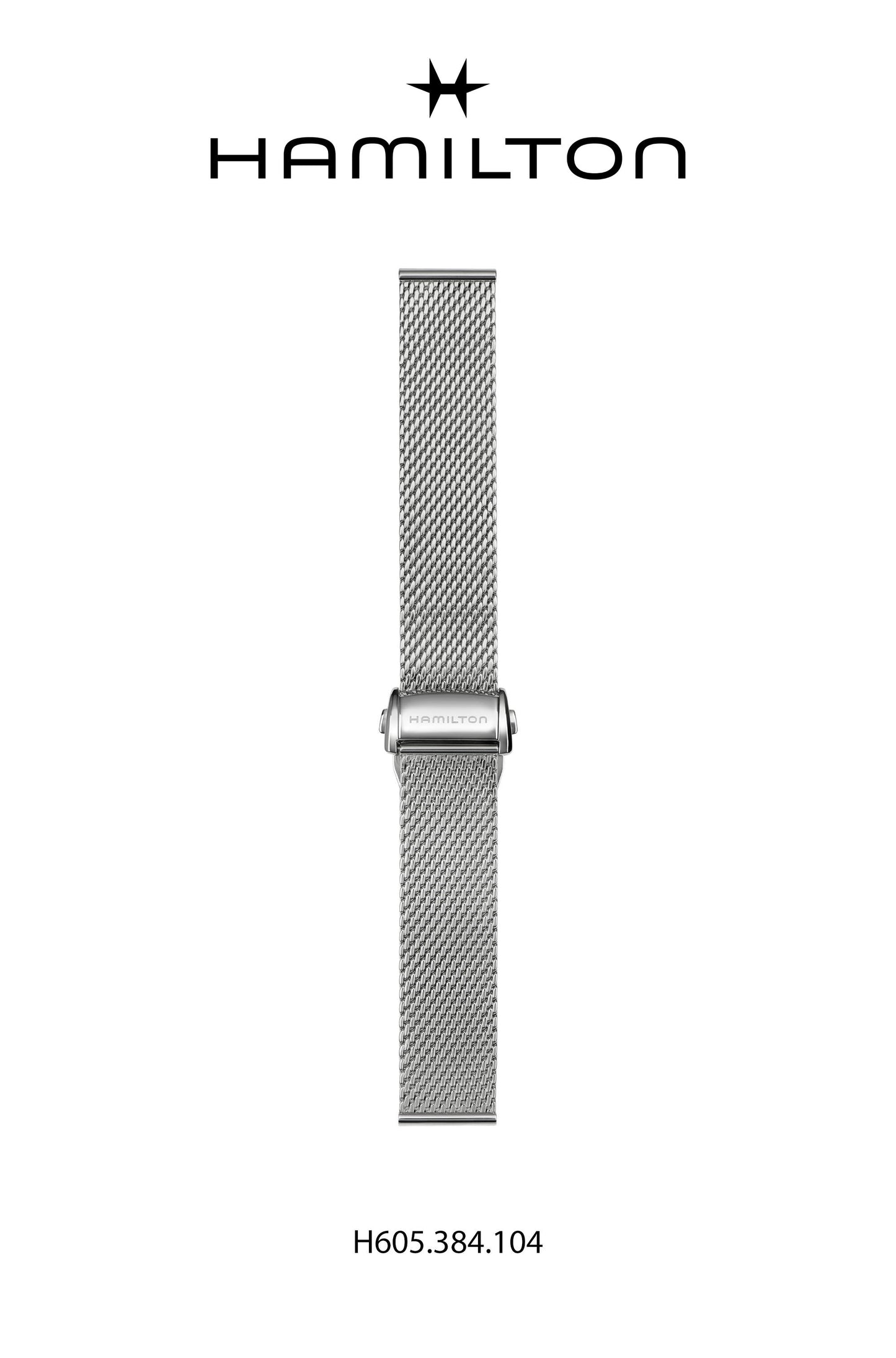 Hamilton IntraMatic Steel Watch Bracelet 20-mm Ref H695.384.104 - Genuine OEM