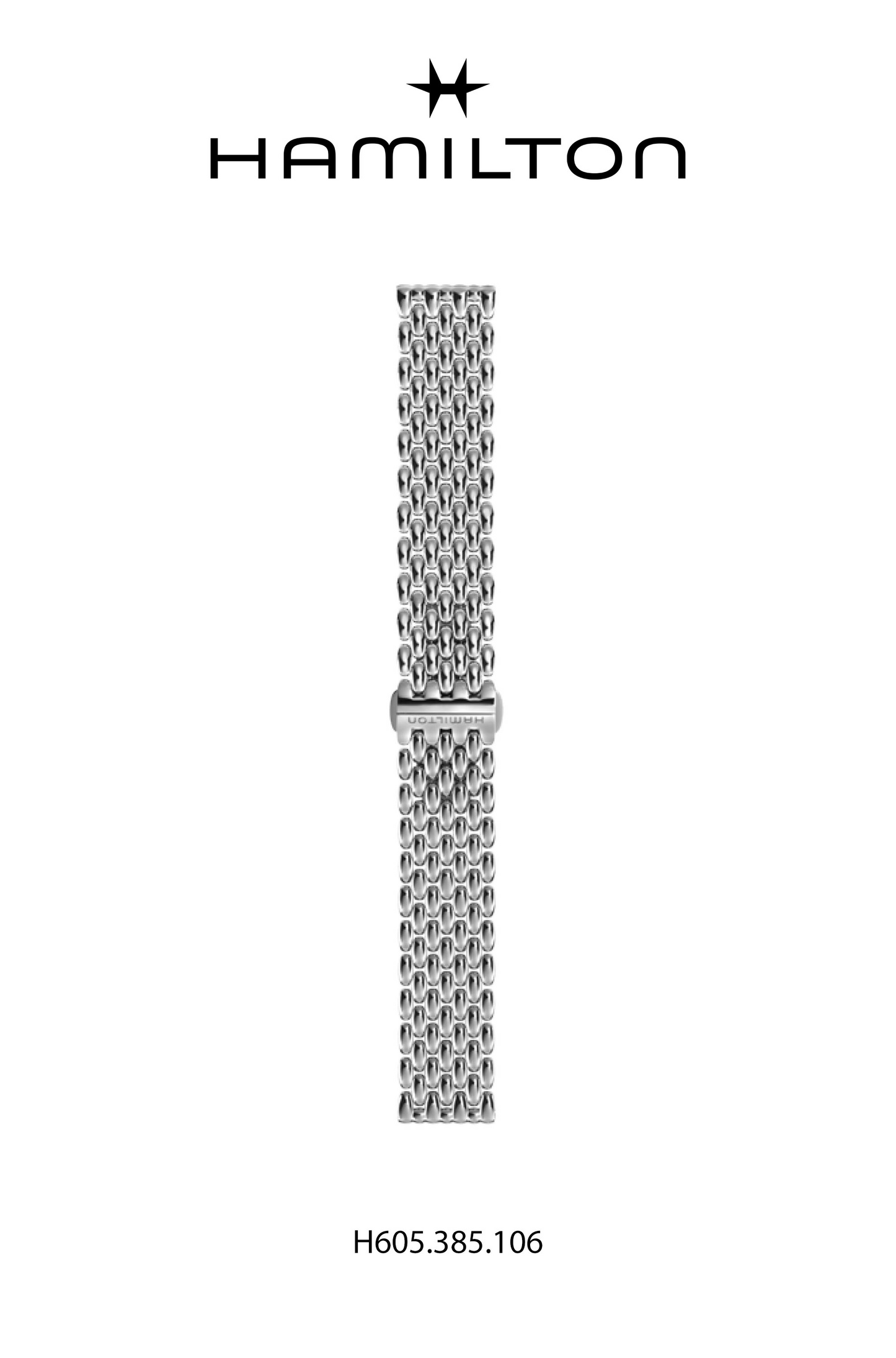 Hamilton JM Thinline Steel Watch Bracelet 20-mm Ref H695.385.106 - Genuine OEM