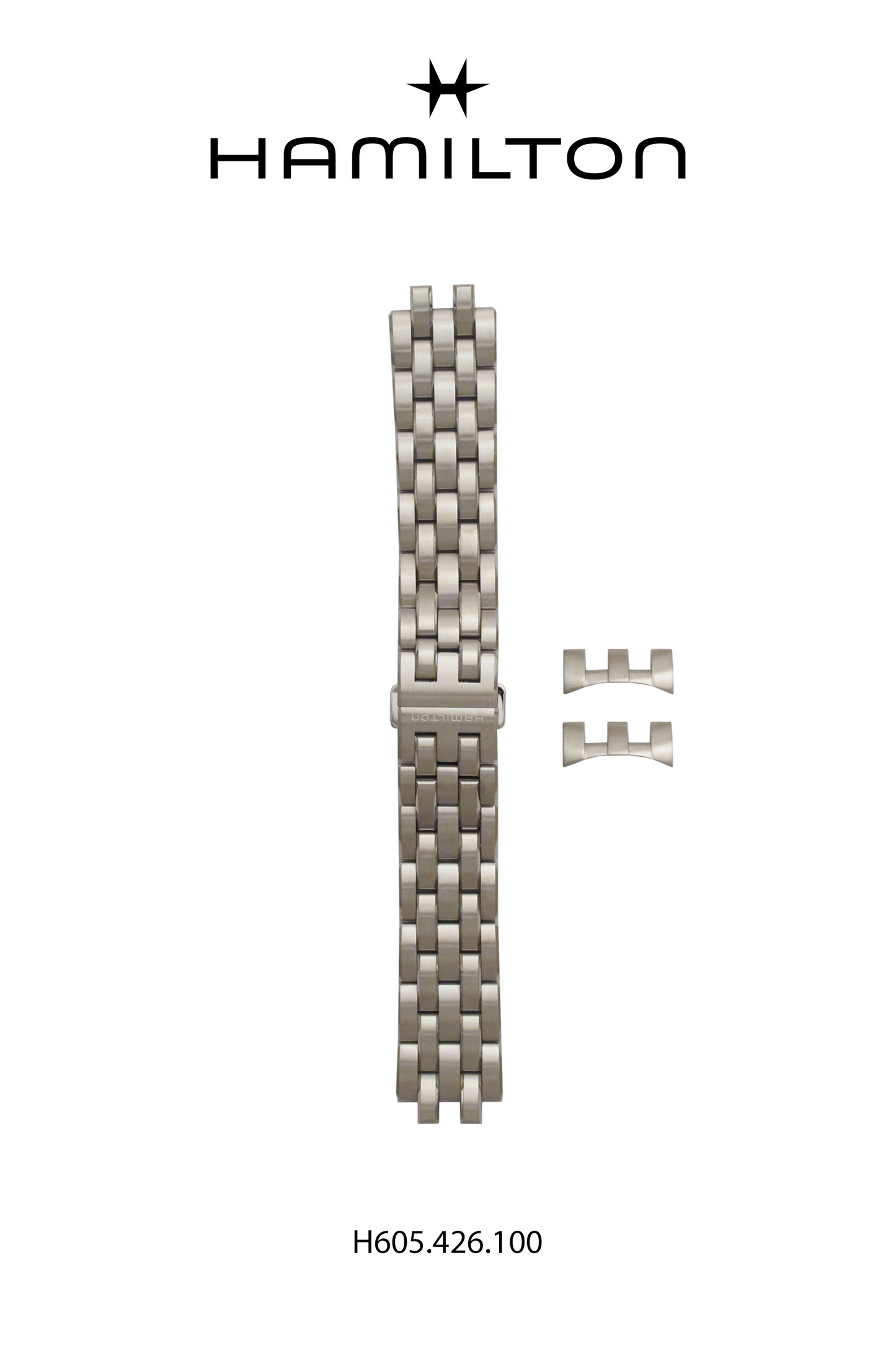 Hamilton JM Regulator Steel Watch Bracelet 22-mm Ref H695.426.100 - Genuine OEM