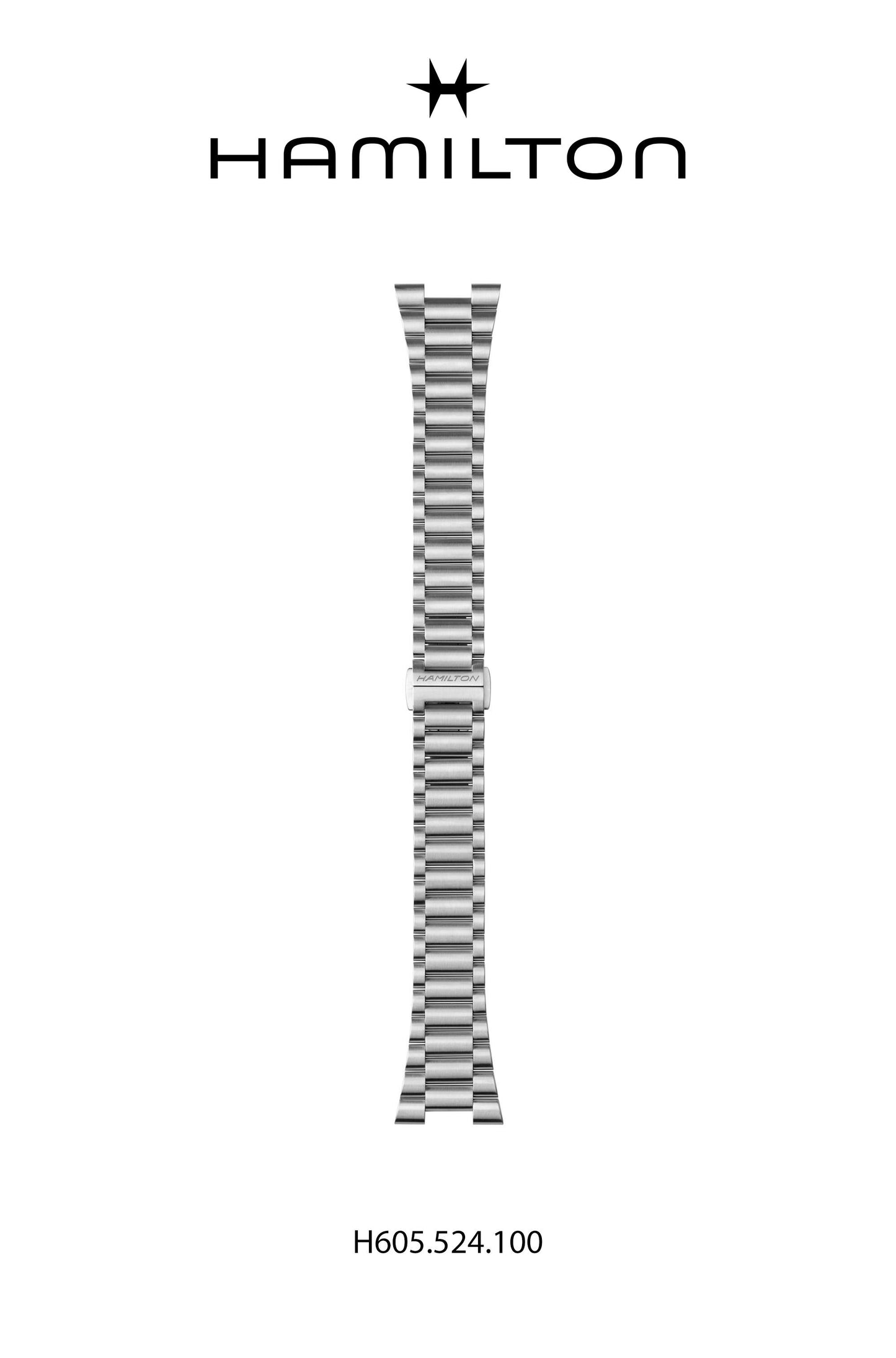 Hamilton PSR Steel Watch Bracelet 24-mm Ref H695.524.100 - Genuine OEM