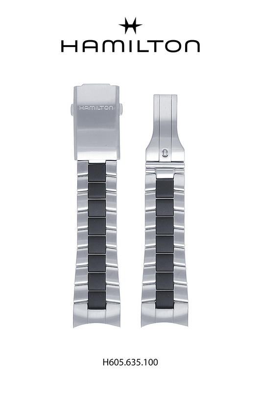 Hamilton Khaki Action Steel Watch Bracelet 24-mm Ref H695.635.100 - Genuine OEM