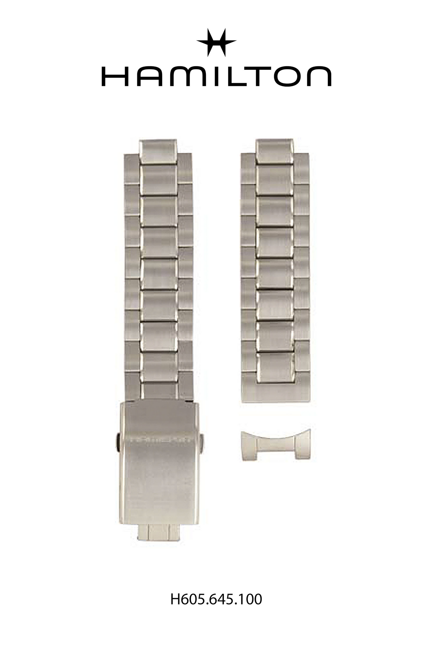 Hamilton Khaki Scuba Steel Watch Bracelet 20-mm Ref H695.645.100 - Genuine OEM