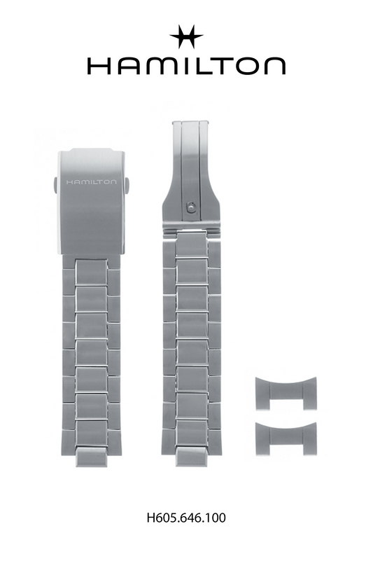 Hamilton Khaki King  Watch Bracelet 21-mm Ref H695.646.100 - Genuine OEM