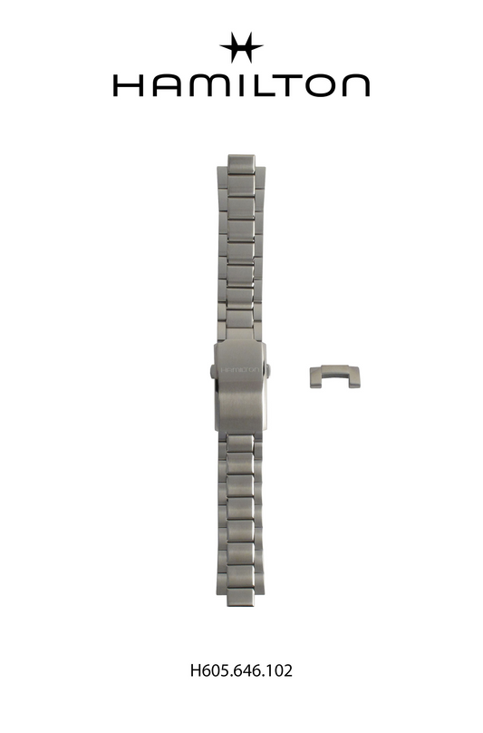 Hamilton Khaki Pilot Steel Watch Bracelet 20-mm Ref H695.646.102 - Genuine OEM