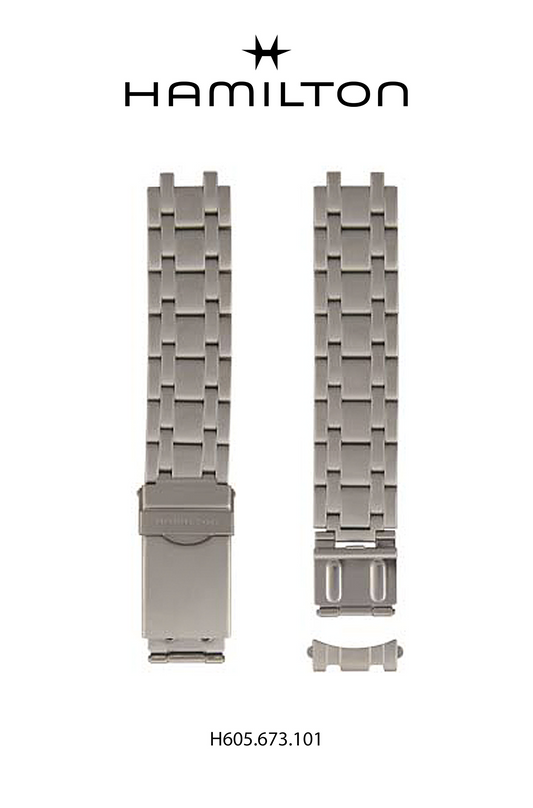 Hamilton Watch M Khaki Field lll Steel Watch Bracelet  Ref H695.673.101 - Genuine OEM