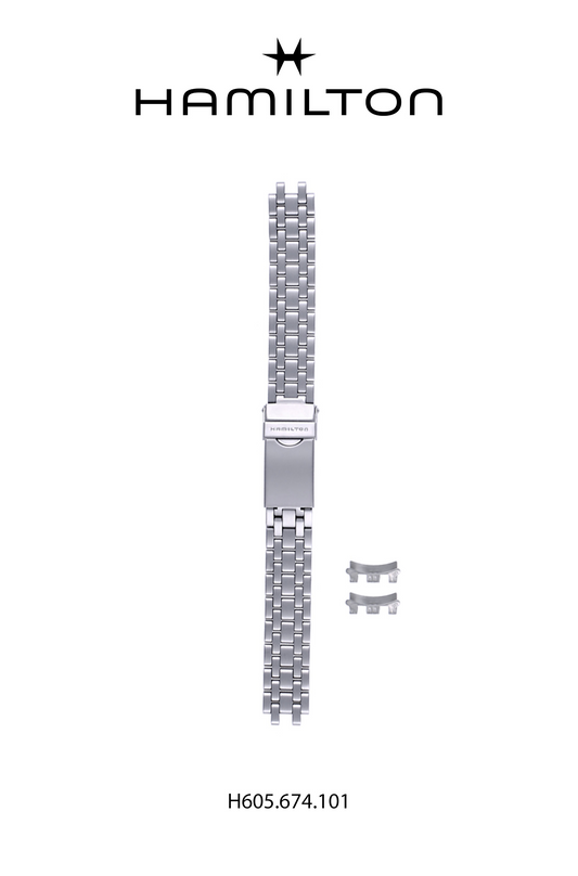 Hamilton Watch L Khaki lll Steel Watch Bracelet  Ref H695.674.101 - Genuine OEM