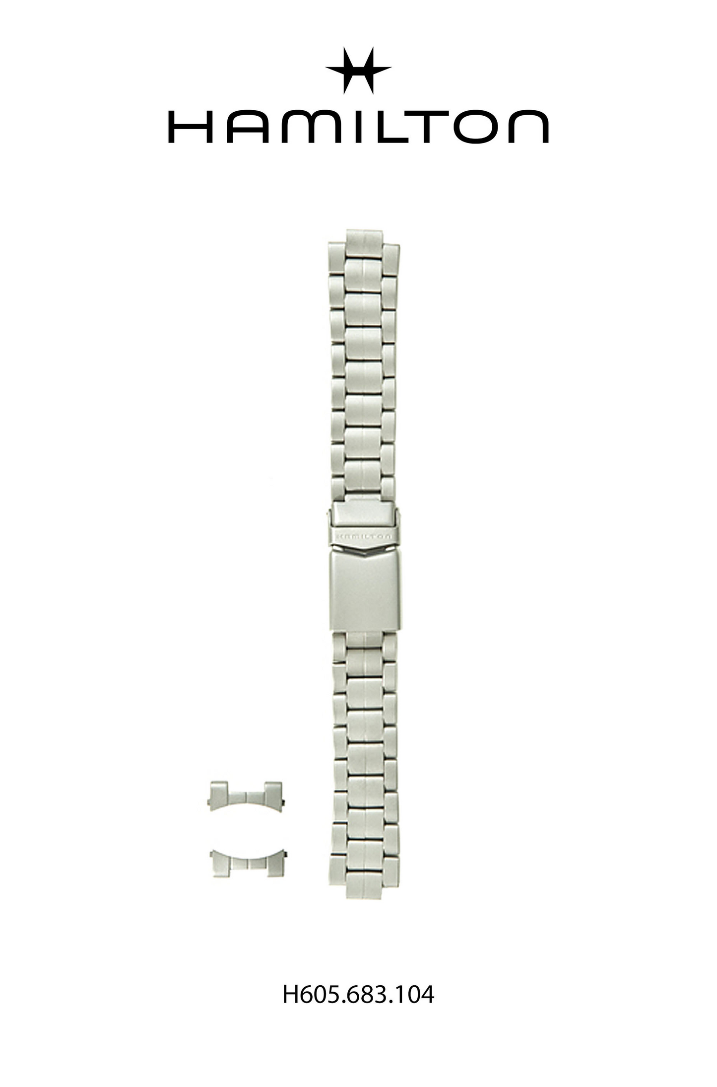 Hamilton Khaki Field Steel Watch Bracelet 18-mm Ref H695.683.104 - Genuine OEM