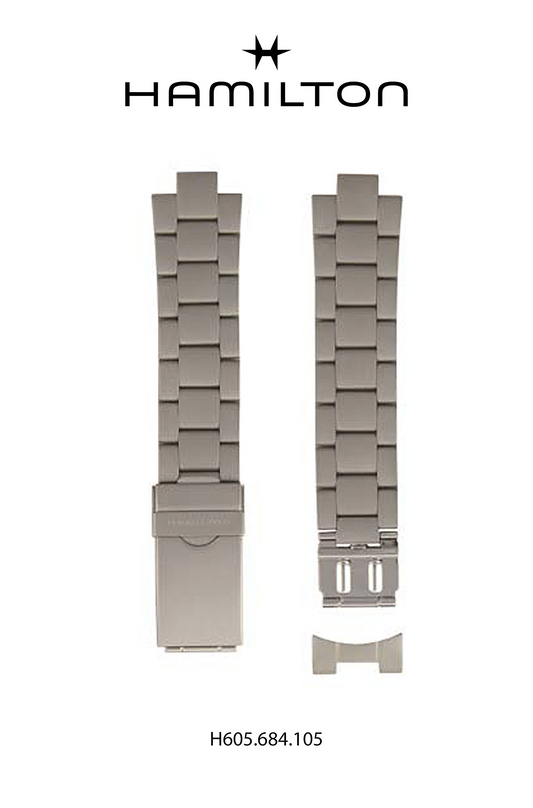 Hamilton Watch L Khaki Steel Watch Bracelet  Ref H695.684.105 - Genuine OEM