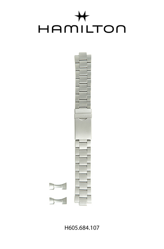 Hamilton Khaki Field Steel Watch Bracelet 20-mm Ref H695.684.107 - Genuine OEM